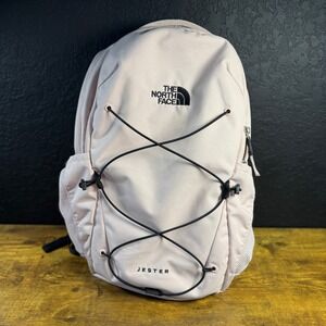The North Face Jester Backpack Light Pink Laptop Daypack Bungee NF0A3VXF